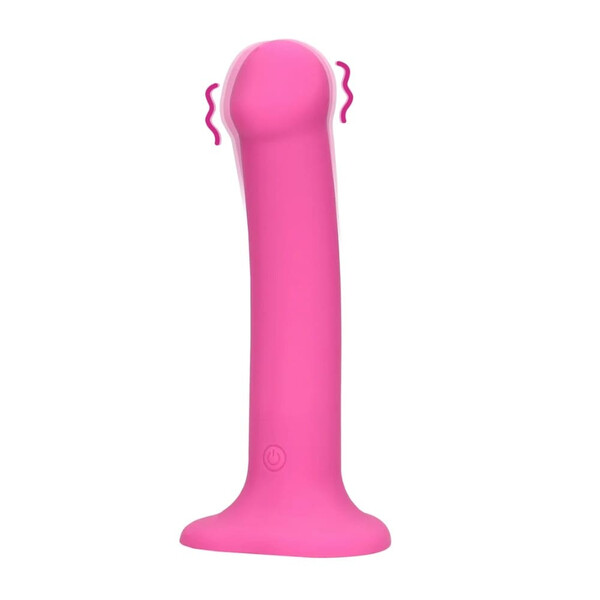 Дилдо Loveline, Вибриращо, Розово, M