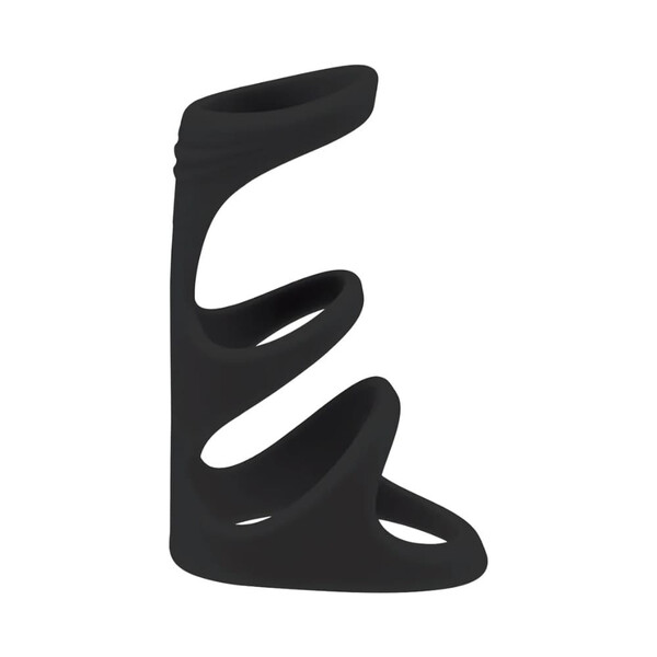 Троен силиконов пенис ринг LEVELZ